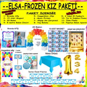 ELSA-FROZEN KIZ DOĞUM GÜNÜ PAKETİ